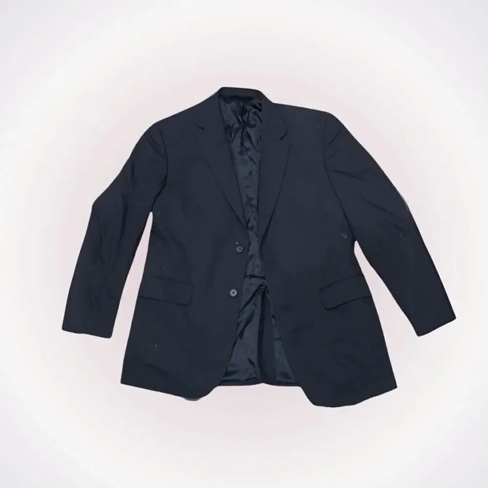 Jos A. Bank navy blue two button blazer dinner jacket | Sz 42R